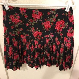 Hinge Rose Print Skirt